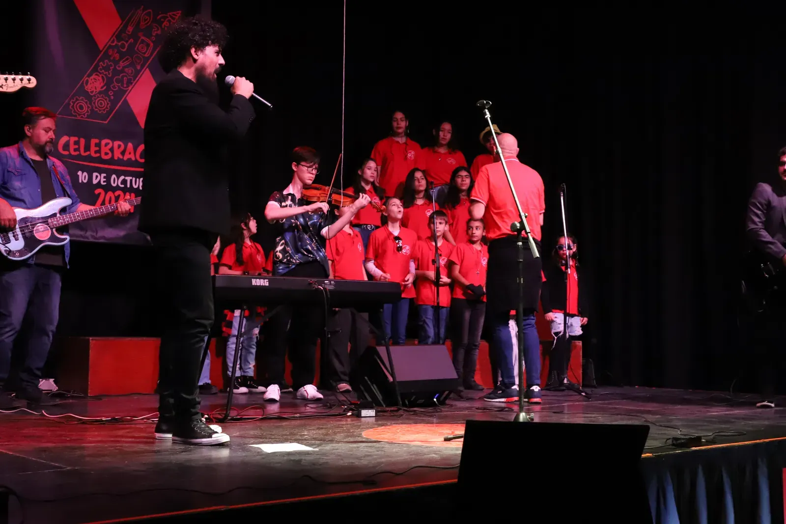Los Cancheros en el show de cierre