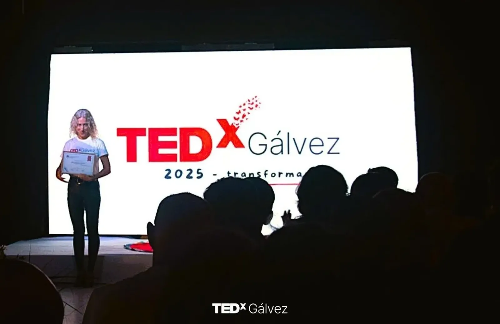 Un momento de TEDxGálvez 2025 · Transformación